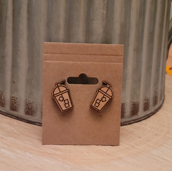 Handmade Jewelry - Coffee Earrings